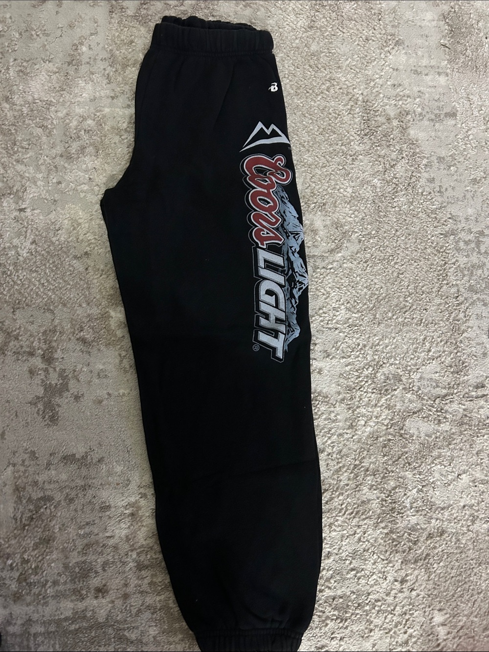 Coors Light Men's Black Logo Jogger Sweatpants